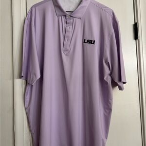 LSU 3XL Men's Lavender Polo Shirt EUC- only worn twice